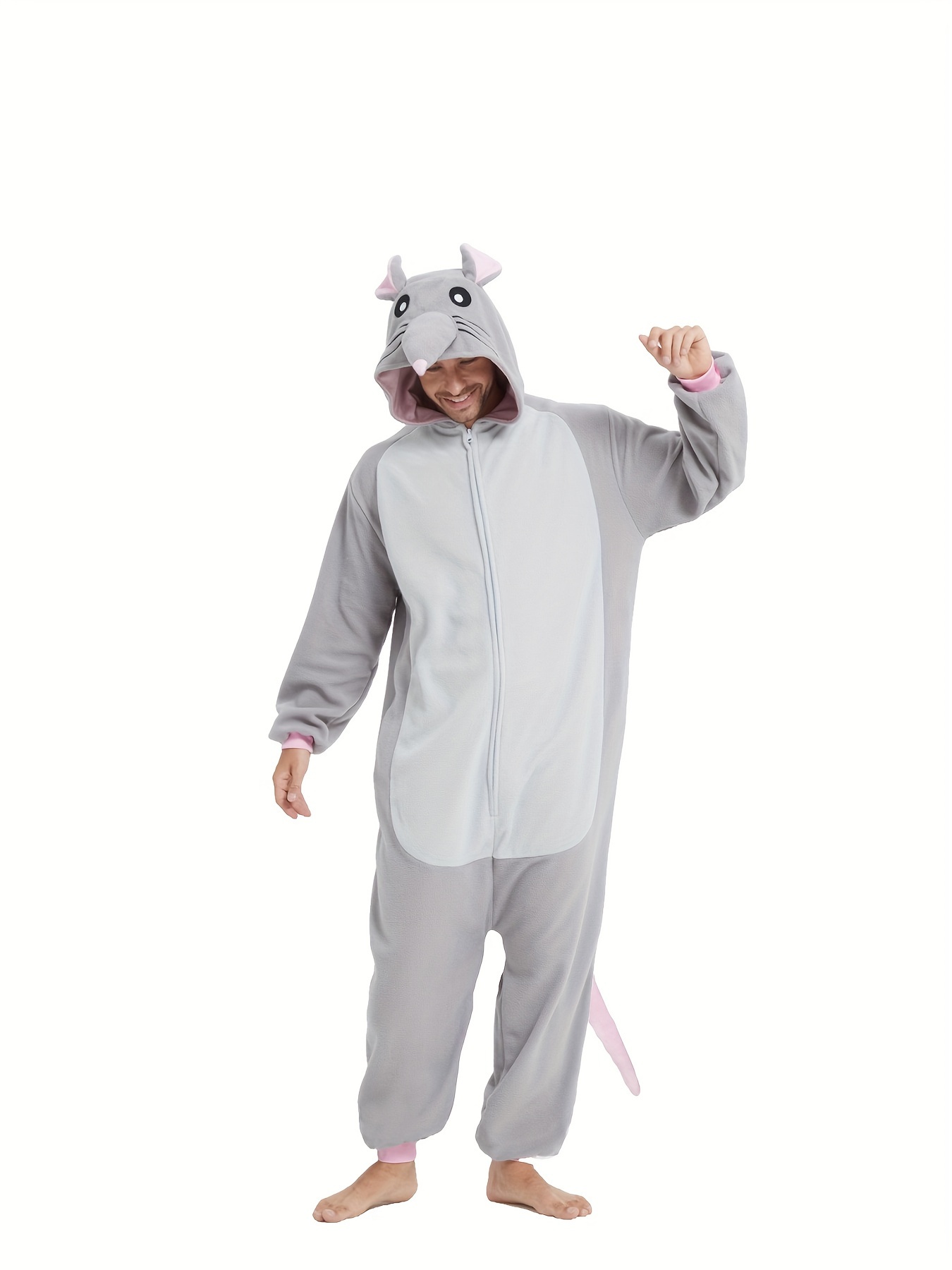 Men's Fleece Cartoon Onesie Costume